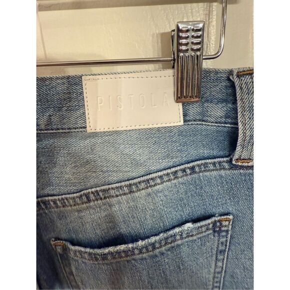 Pistola High Rise Distressed Straight Leg Jeans sz 25 EUC - Picture 6 of 9